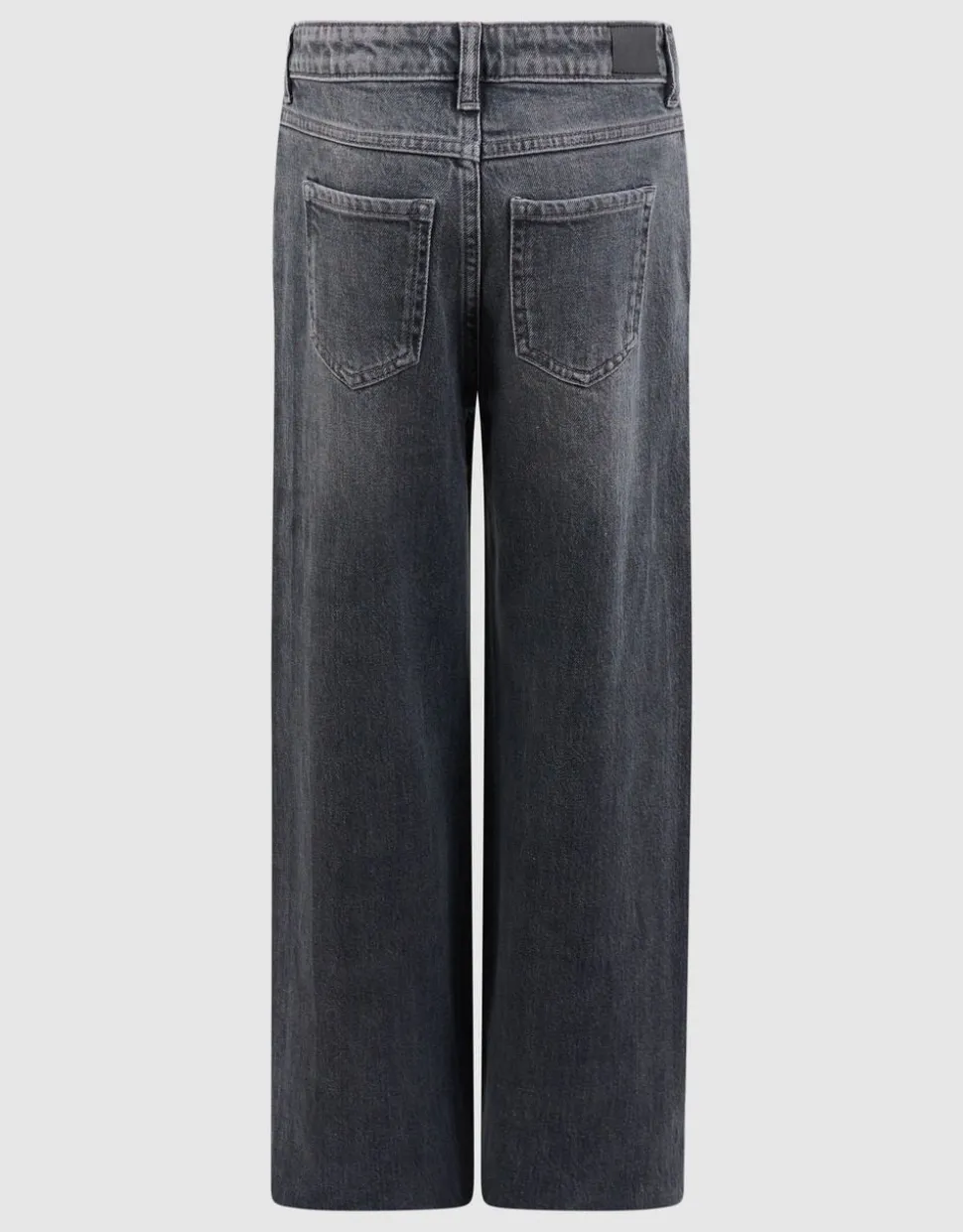 Stud Wide Leg Fit Jeans Donkergrijs
