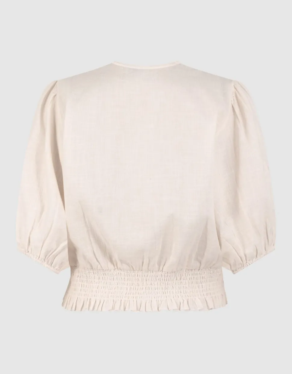 Tape Cropped Top Gebroken Wit