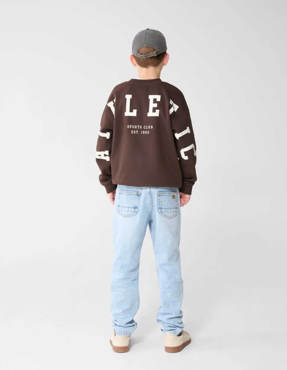 Tapered Fit Jeans Bleached