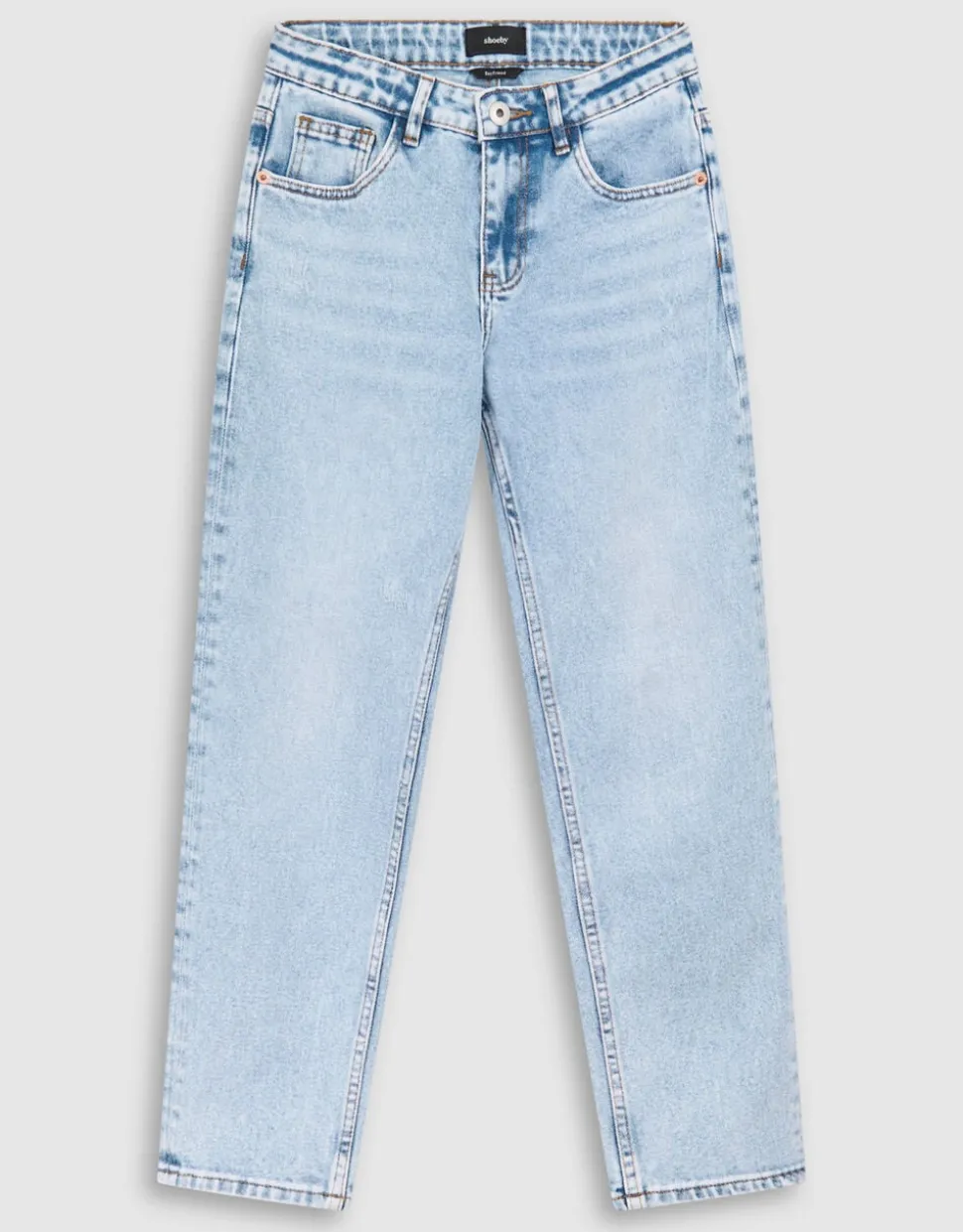 Tapered Fit Jeans Bleached
