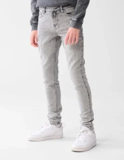 Tapered Fit Jeans Grijs