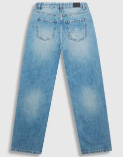 Text Relaxed Fit Jeans Mediumstone