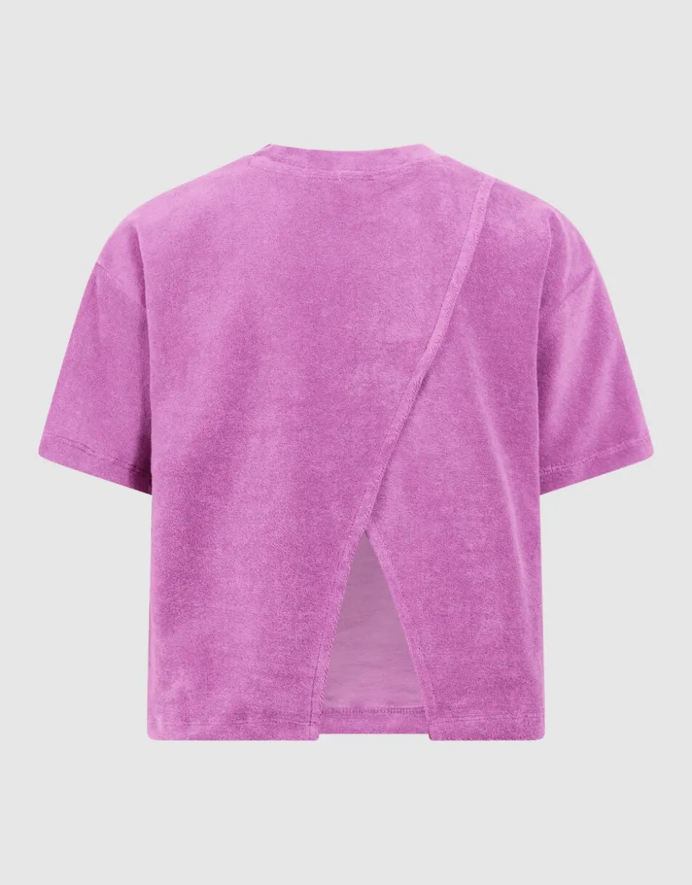 Towelling Heart Top Paars