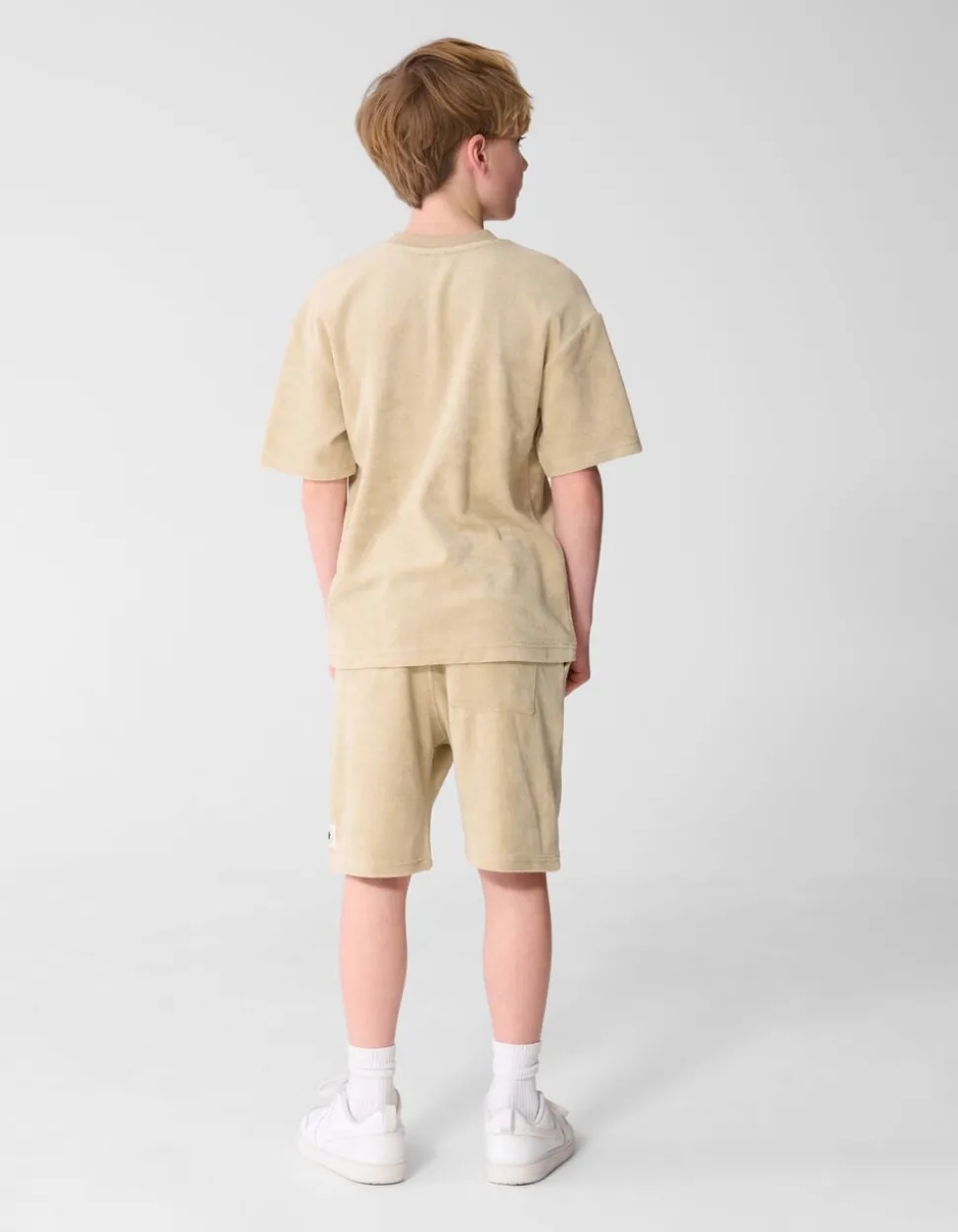 Towelling Relaxed Fit Short Beige