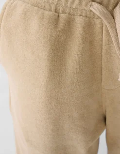 Towelling Relaxed Fit Short Beige