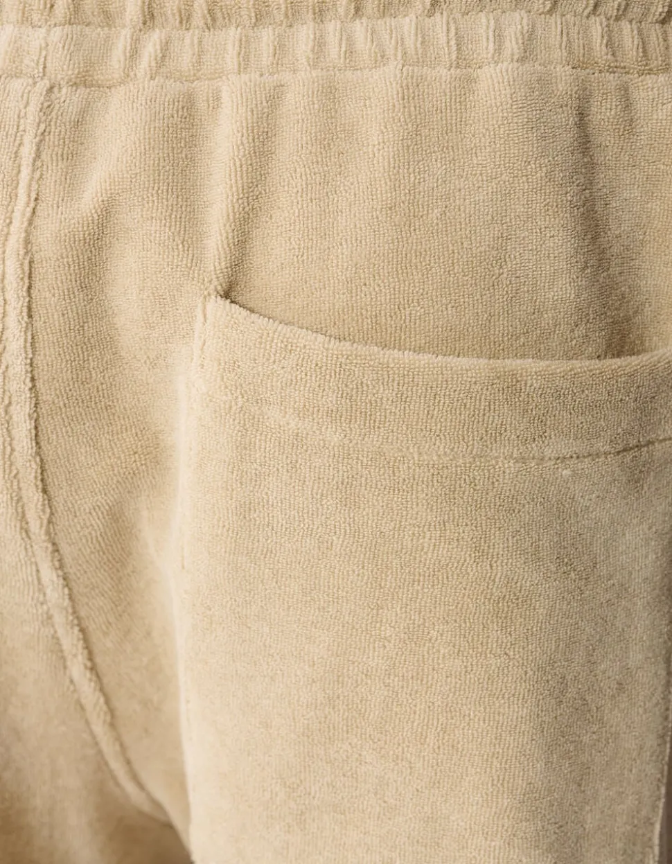 Towelling Relaxed Fit Short Beige