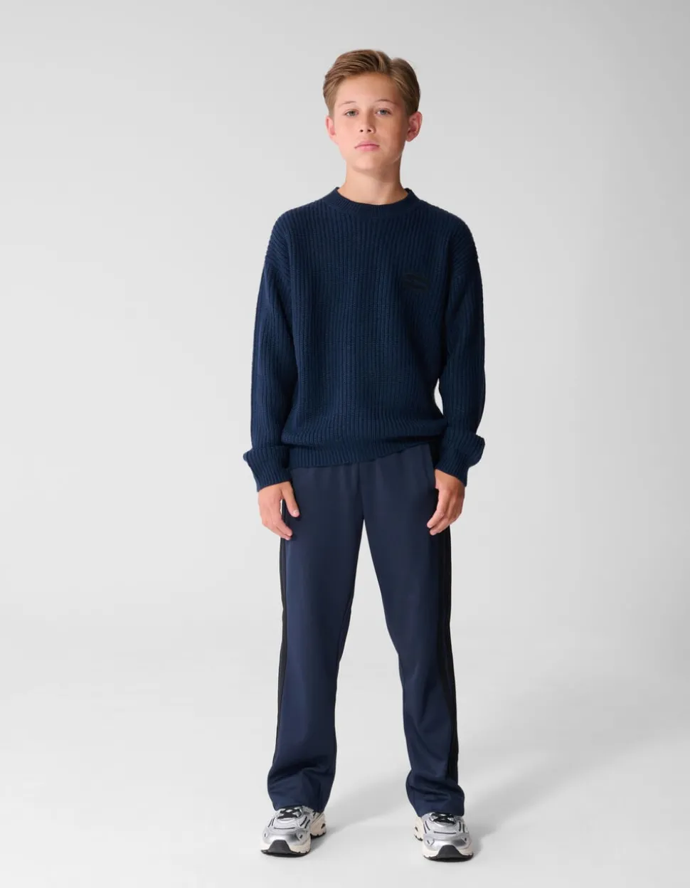 Tracksuit Wide Leg Fit Broek Donkerblauw