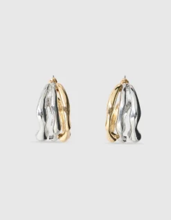 Triple Oorbellen Zilver/Goud