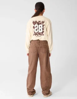 Twenty-Eight Artwork Sweater Gebroken Wit