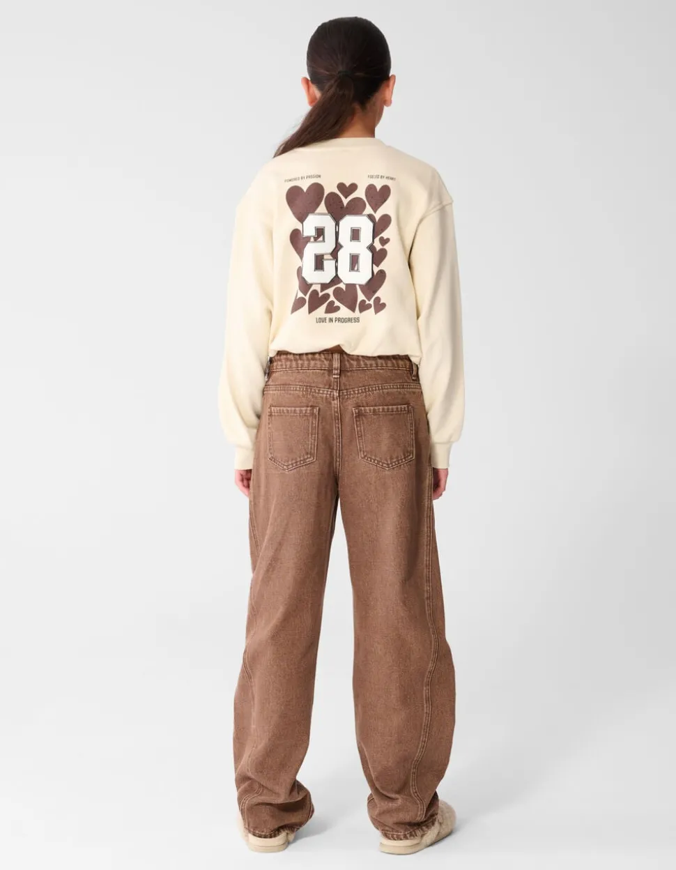 Twenty-Eight Artwork Sweater Gebroken Wit