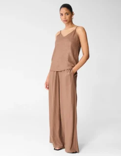 Twist Glitter Singlet Bruin