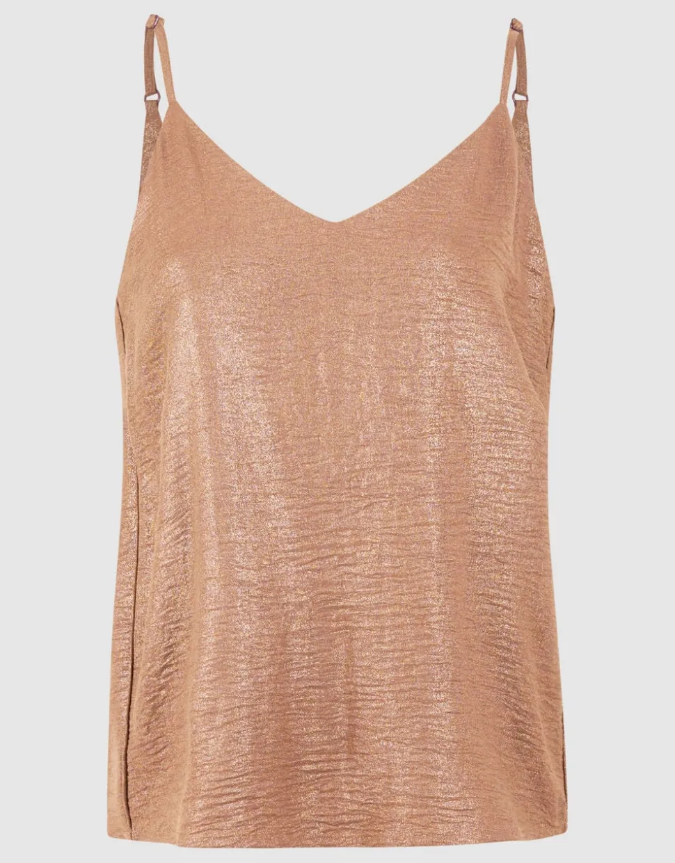 Twist Glitter Singlet Bruin