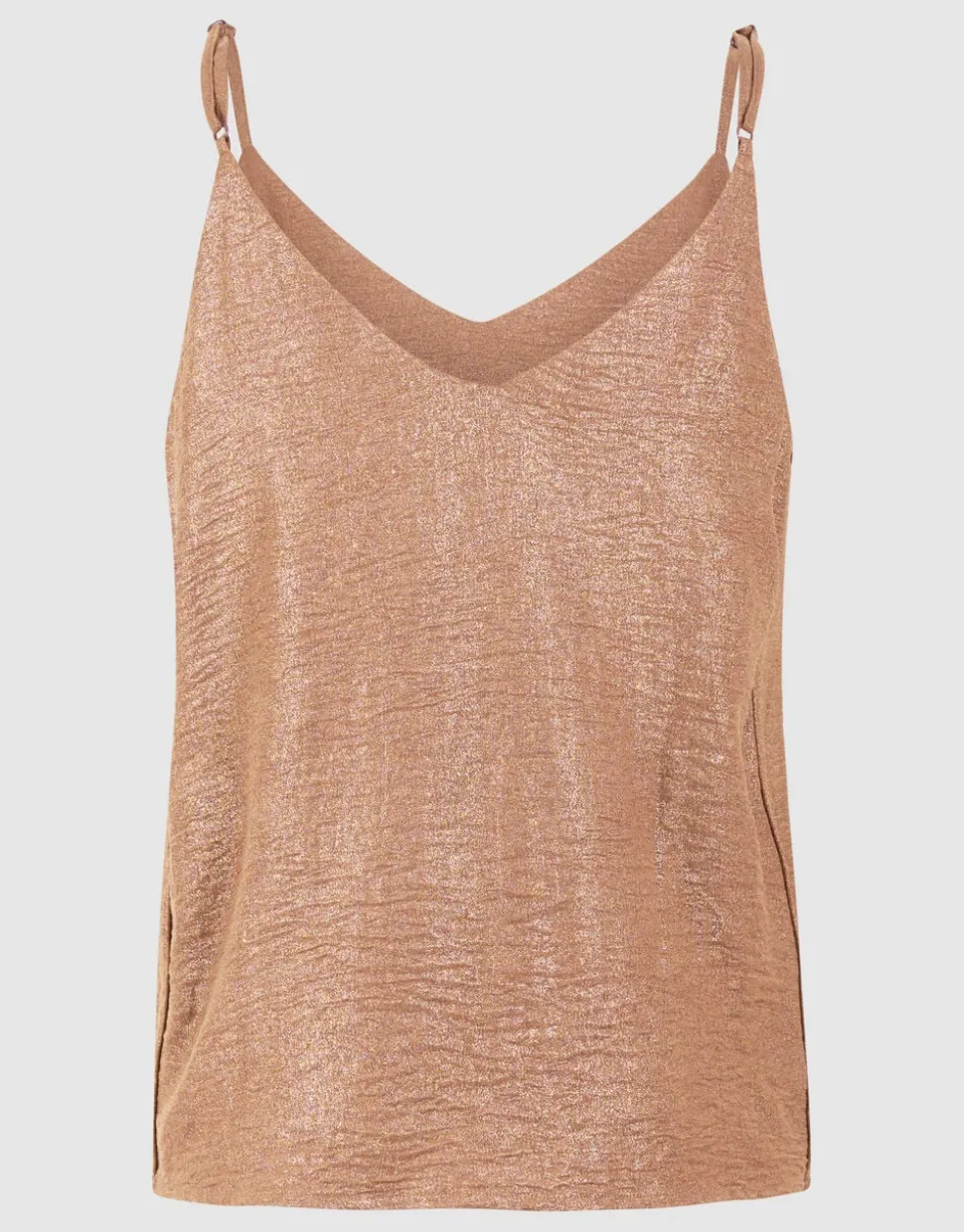 Twist Glitter Singlet Bruin