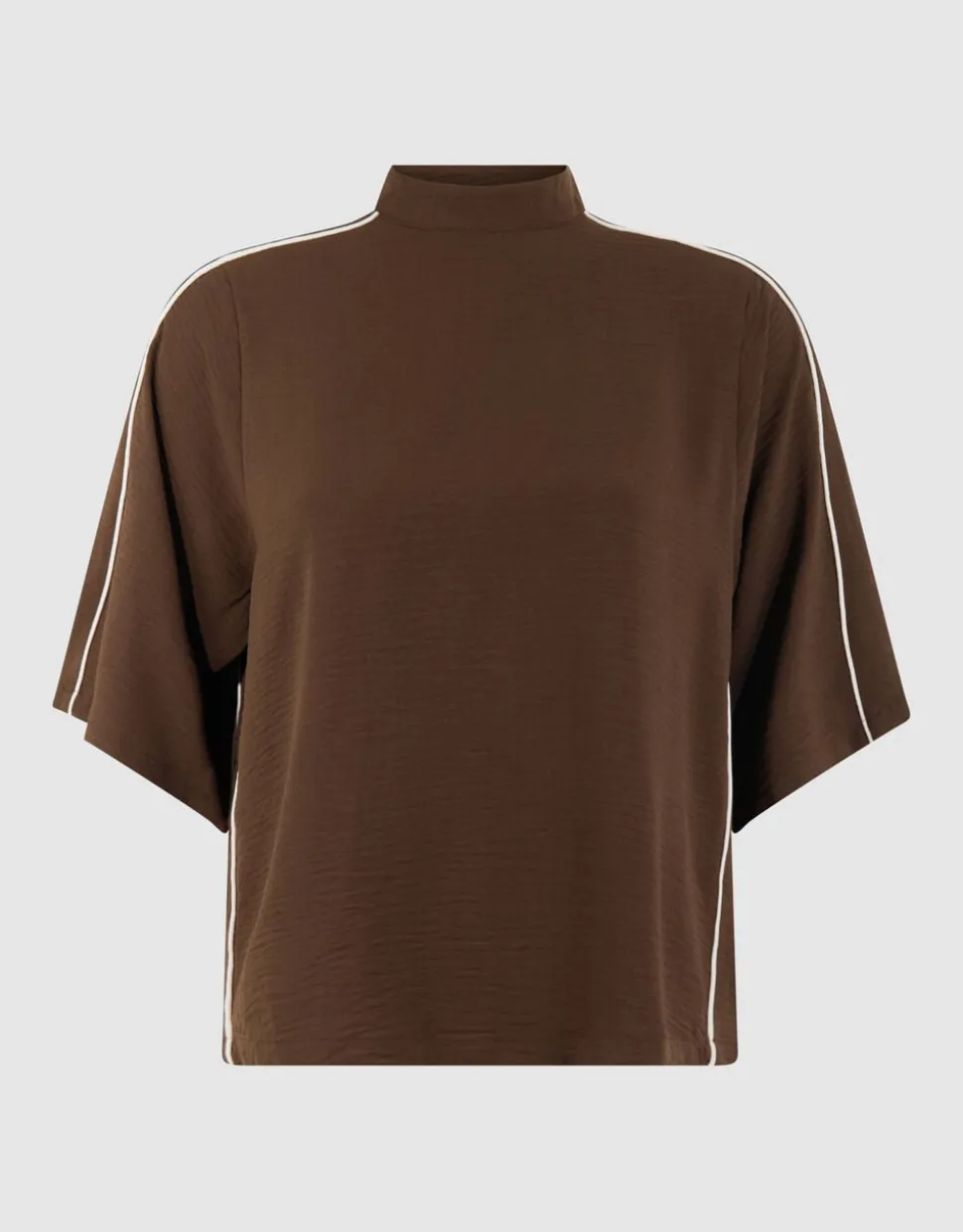 Twist Piping Top Bruin