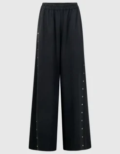 Twist Studs Wide Leg Fit Broek Zwart
