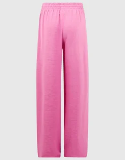 Twist Wide Leg Broek Lichtroze