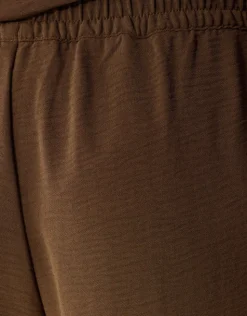 Twist Wide Leg Fit Broek Bruin