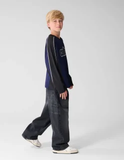 Ultra Baggy Fit Carpenter Jeans Donkergrijs