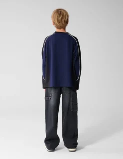 Ultra Baggy Fit Carpenter Jeans Donkergrijs