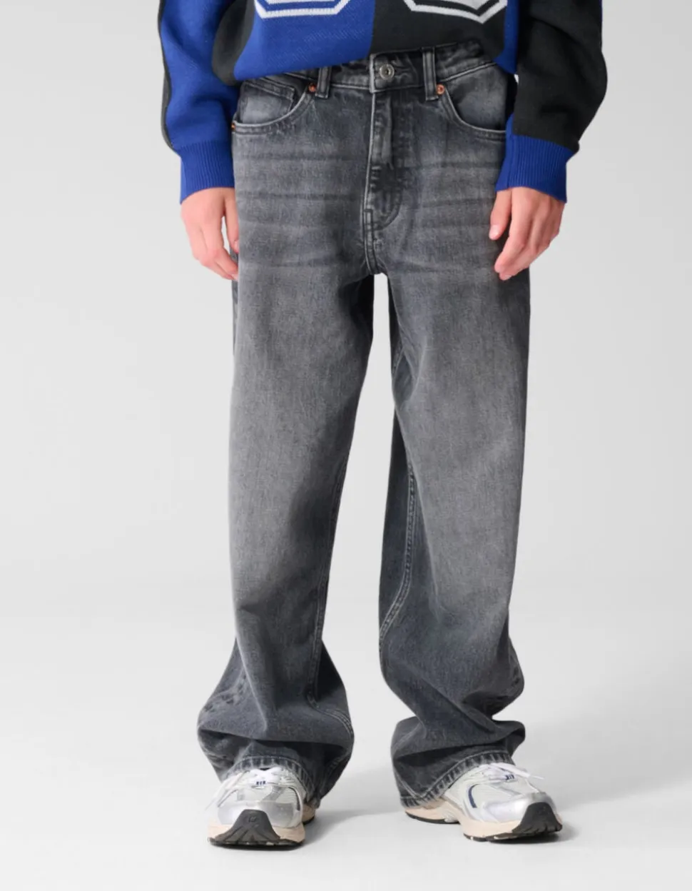 Ultra Baggy Fit Jeans Donkergrijs