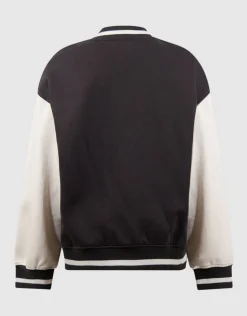 Varsity Bomber Jack Donkergrijs