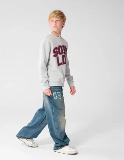 Varsity Ultra Baggy Fit Jeans Donkerblauw