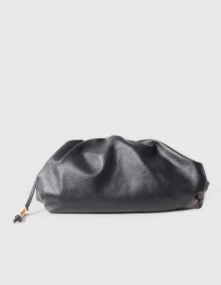 Vegan Leren Clutch Zwart