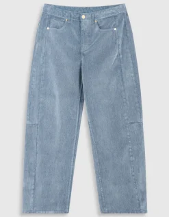 Velvet Barrel Fit Jeans Donkergrijs