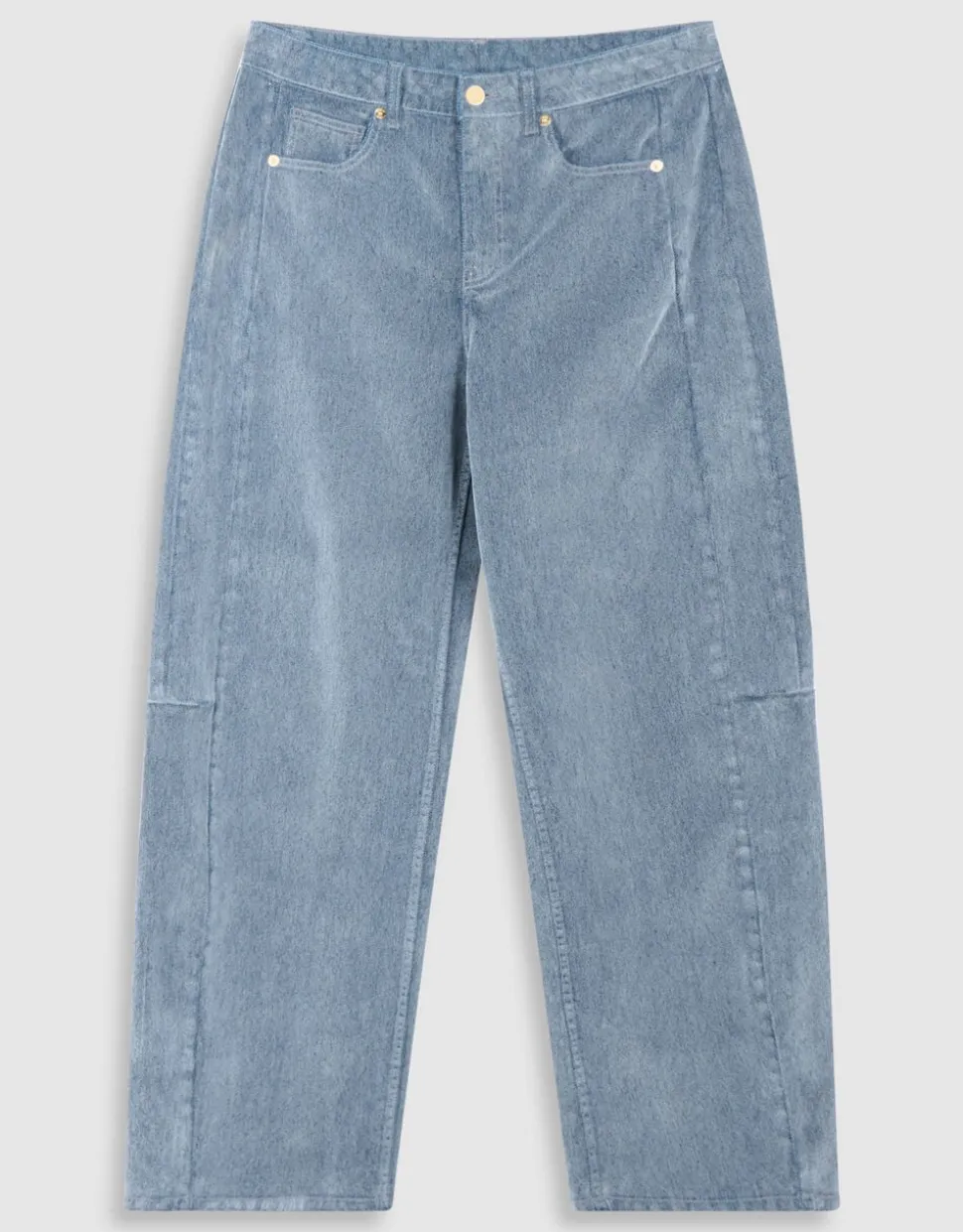 Velvet Barrel Fit Jeans Donkergrijs
