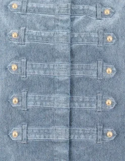 Velvet Military Jack Donkergrijs