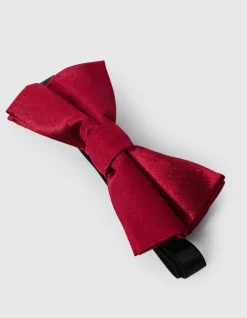 Velvet Vlinderstrik Donkerrood