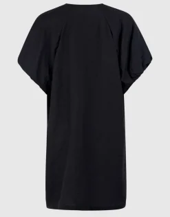 V-hals Mini Jurk Zwart