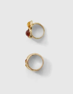 Vintage Sjaal Bedel Set Goud