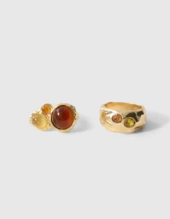 Vintage Sjaal Bedel Set Goud