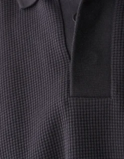Waffle Polo Donkergrijs