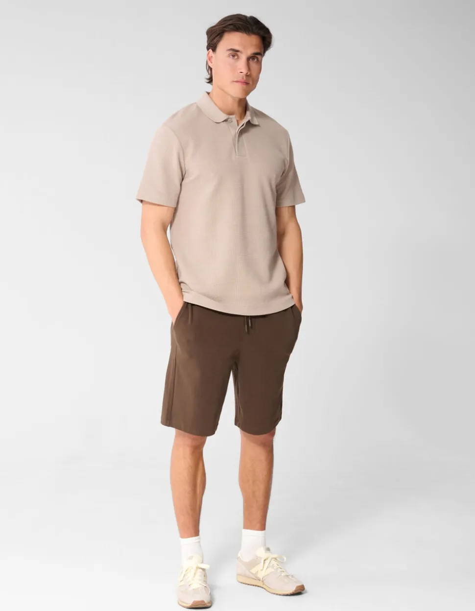 Waffle Polo Lichtbruin