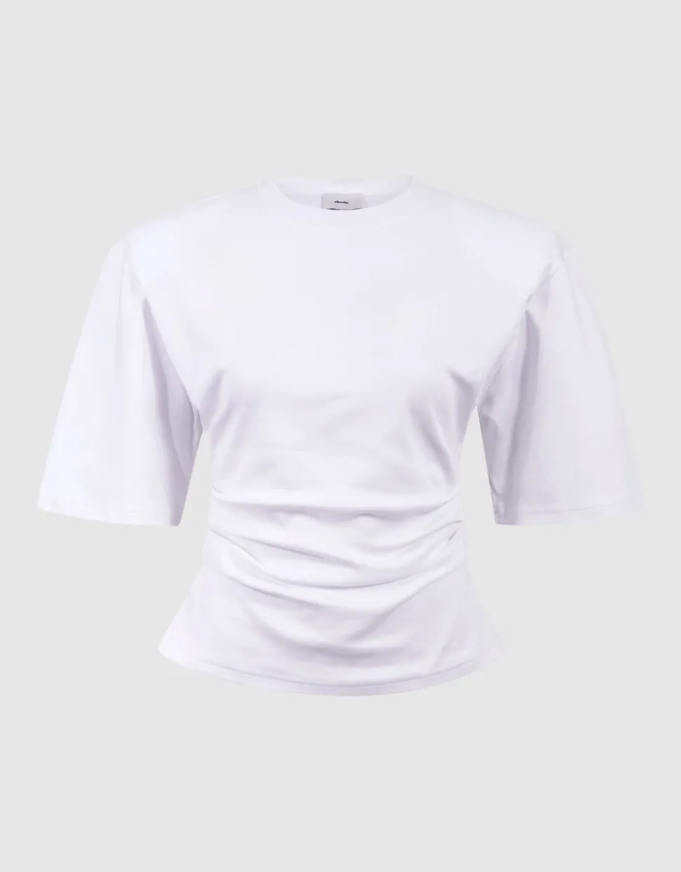 Waisted T-shirt Wit