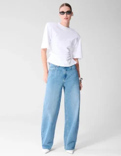 Waisted T-shirt Wit