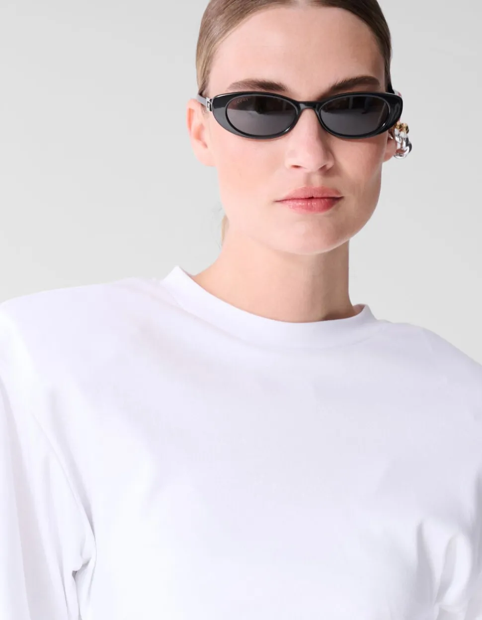 Waisted T-shirt Wit