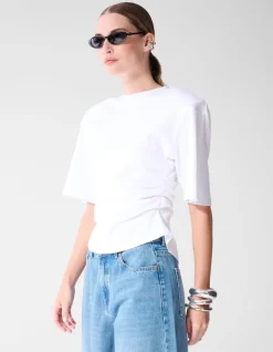 Waisted T-shirt Wit