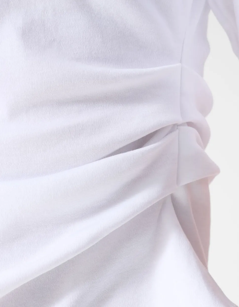 Waisted T-shirt Wit
