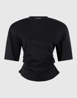 Waisted T-shirt Zwart