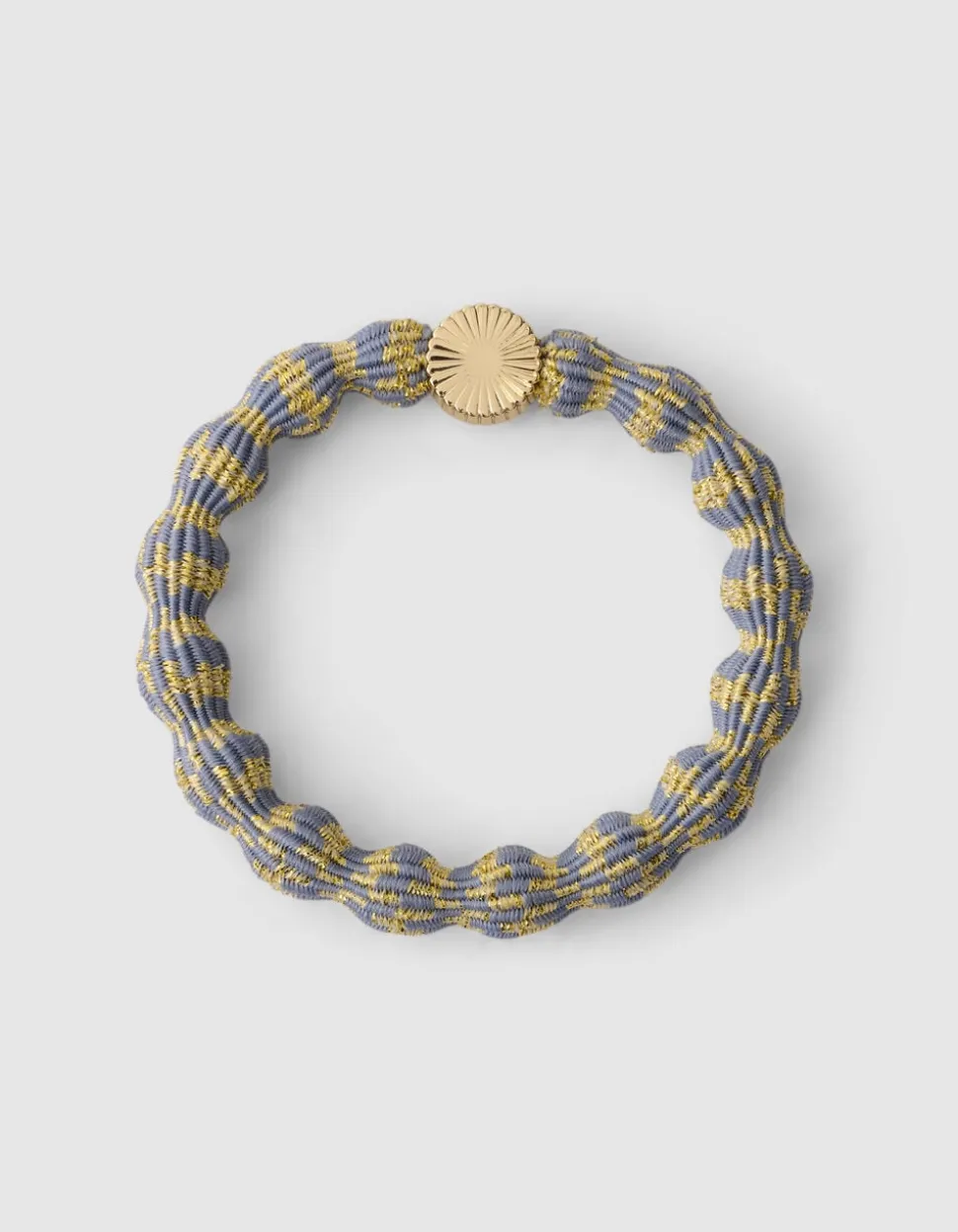 Wave Lurex Haarelastiek Blauw/Geel