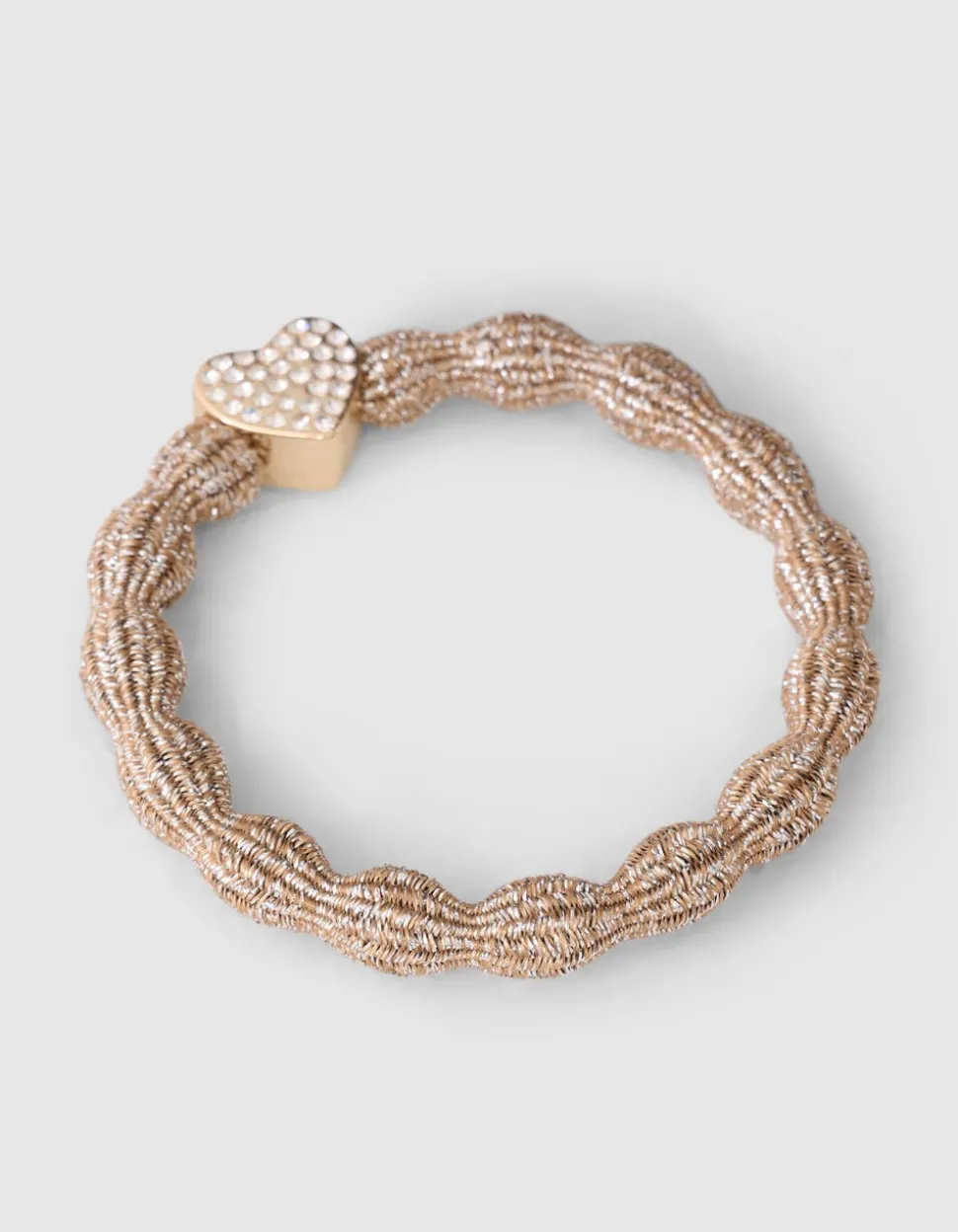 Wave Lurex Haarelastiek Goud