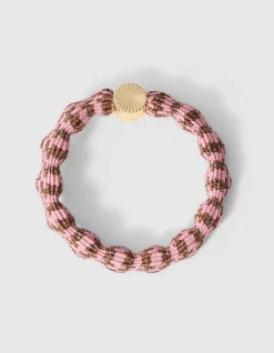 Wave Lurex Haarelastiek Roze
