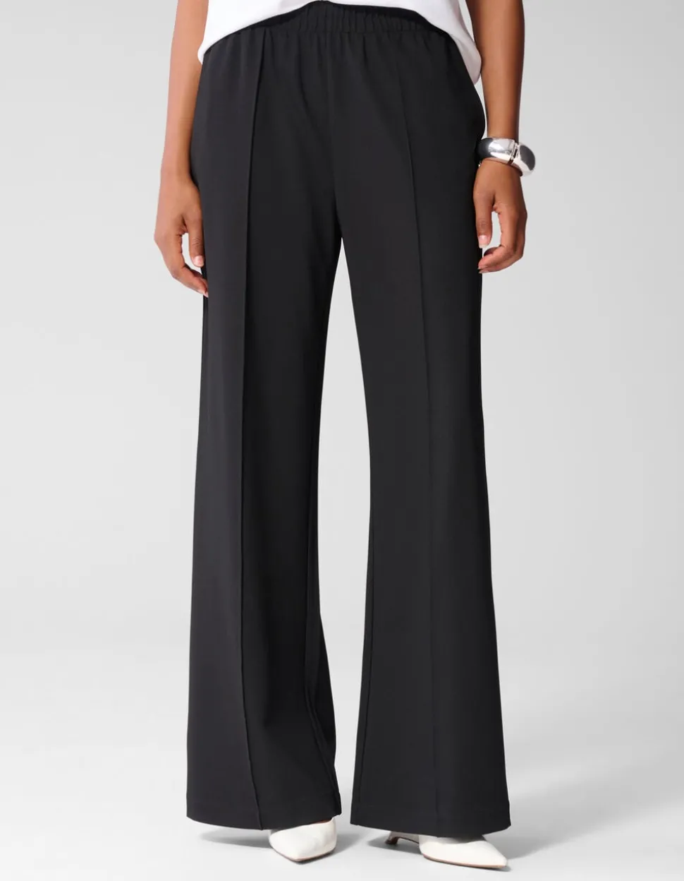 Wide Leg Broek Zwart