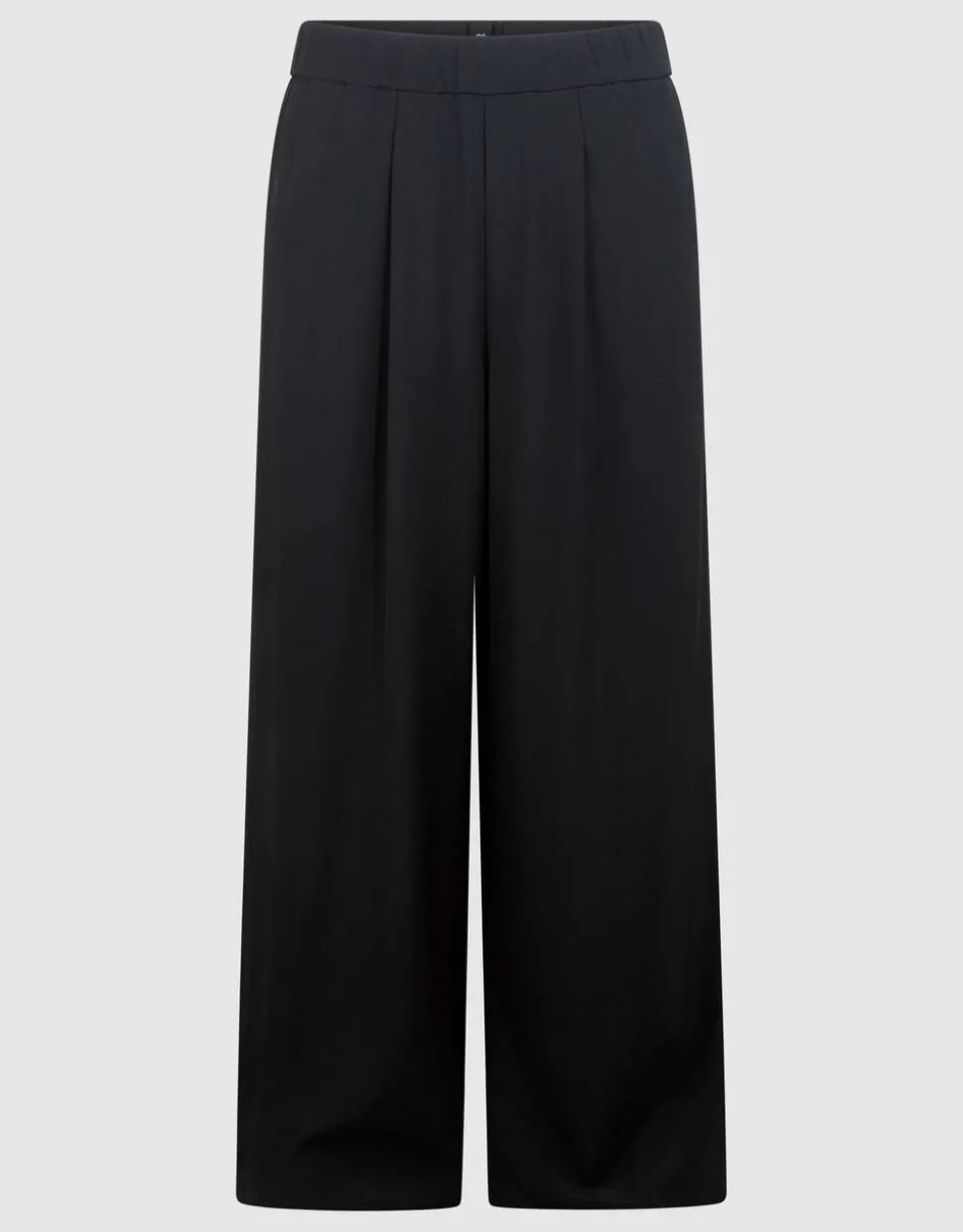 Wide Leg Fit Broek Zwart By Mieke