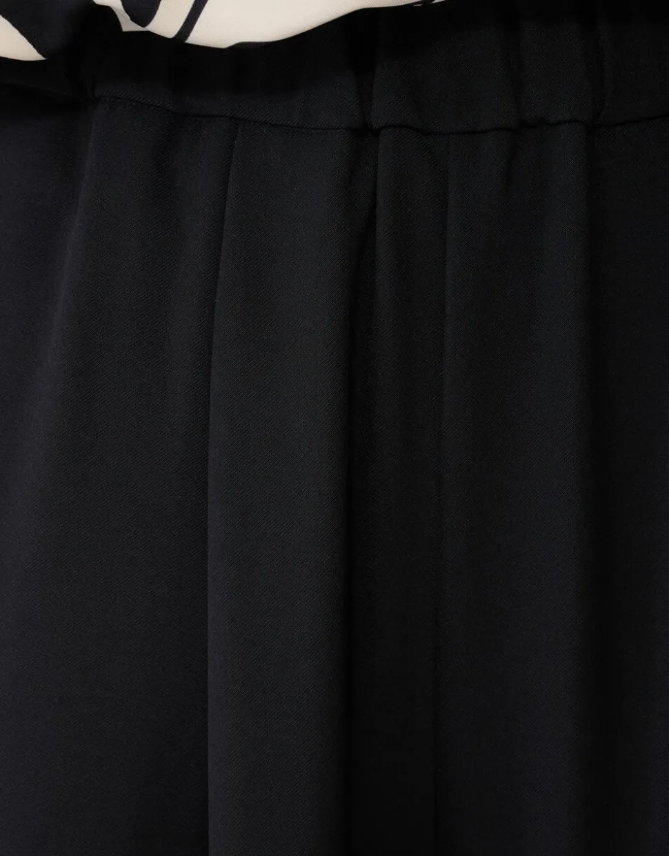 Wide Leg Fit Broek Zwart By Mieke