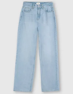 Wide Leg Fit Jeans Extra Lang Bleached