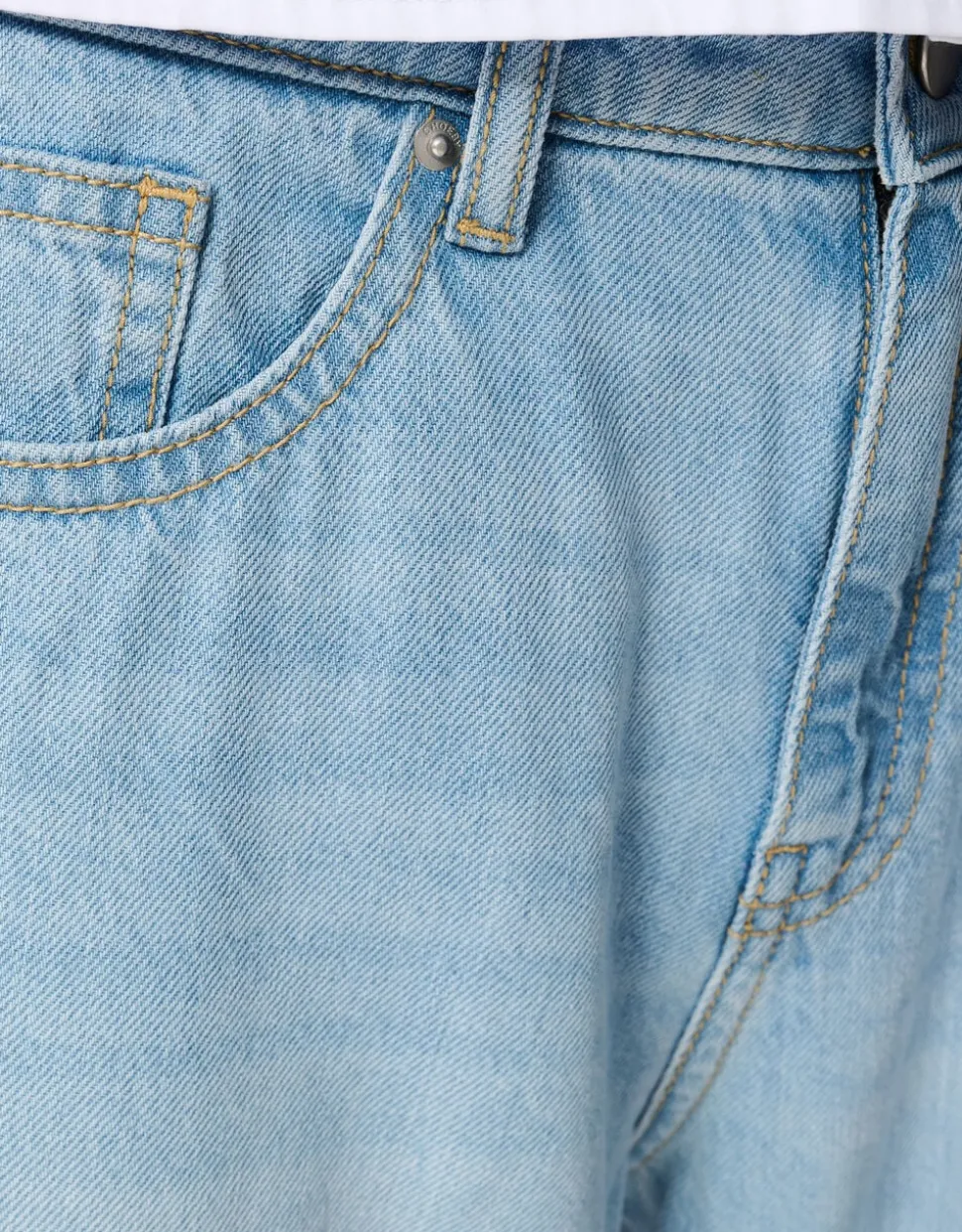 Wide Leg Fit Jeans Extra Lang Bleached